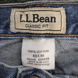 L.L. Bean Men's Classic Fit Blue Jeans